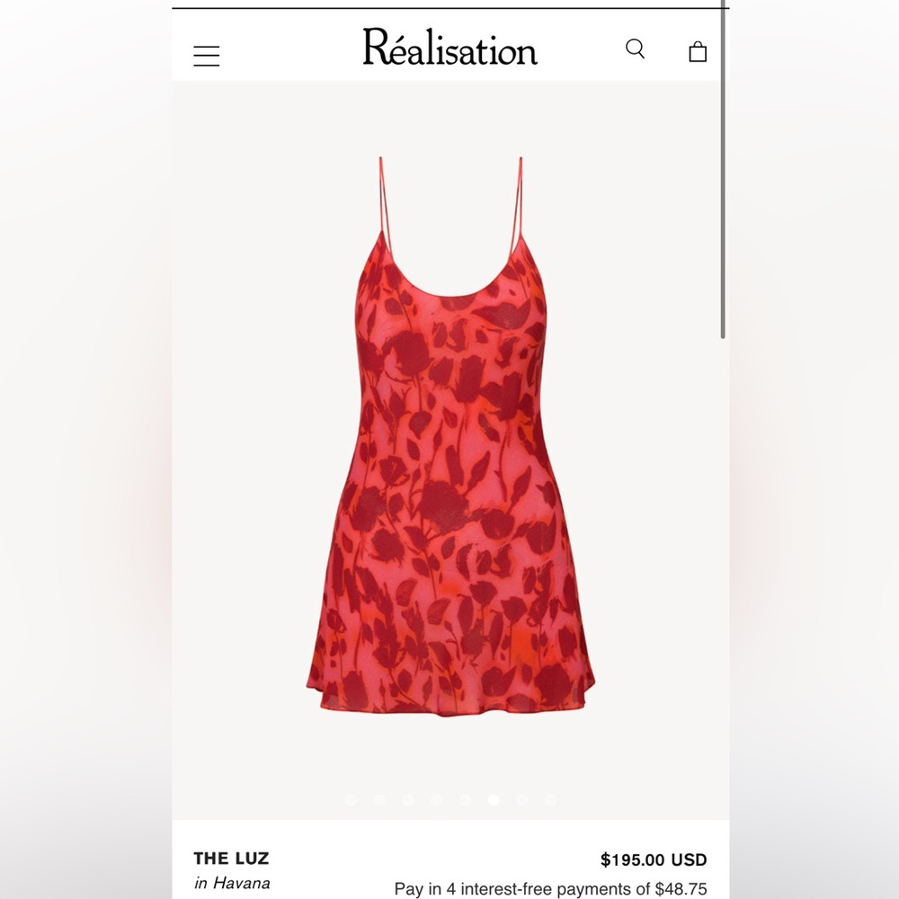 Realisation Par Luz Dress in Havana. Size L fits like a M.